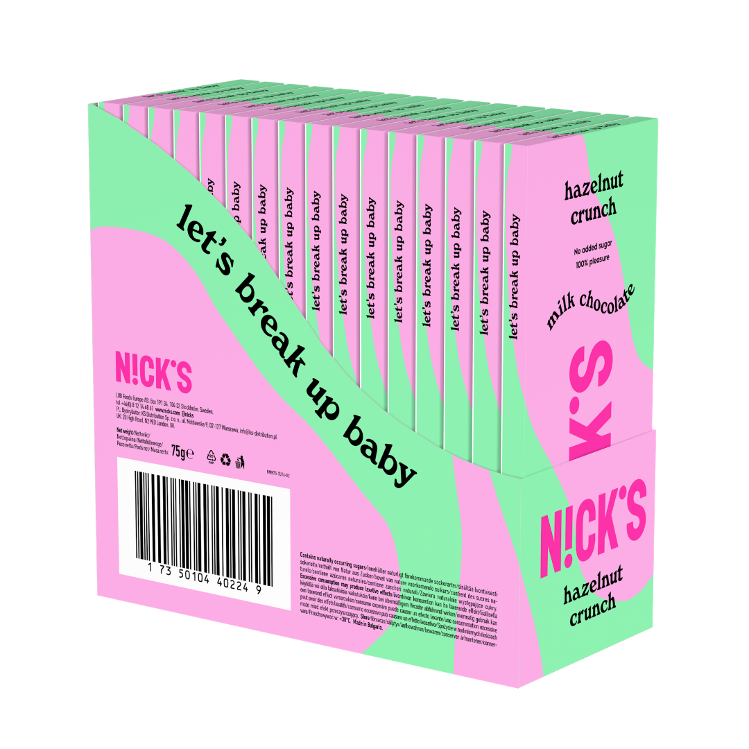 NICK'S Hazelnut Crunch Milk Chocolate 75g