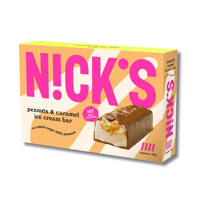 NICK'S Peanuts & Caramel Ice Cream Bar 49g