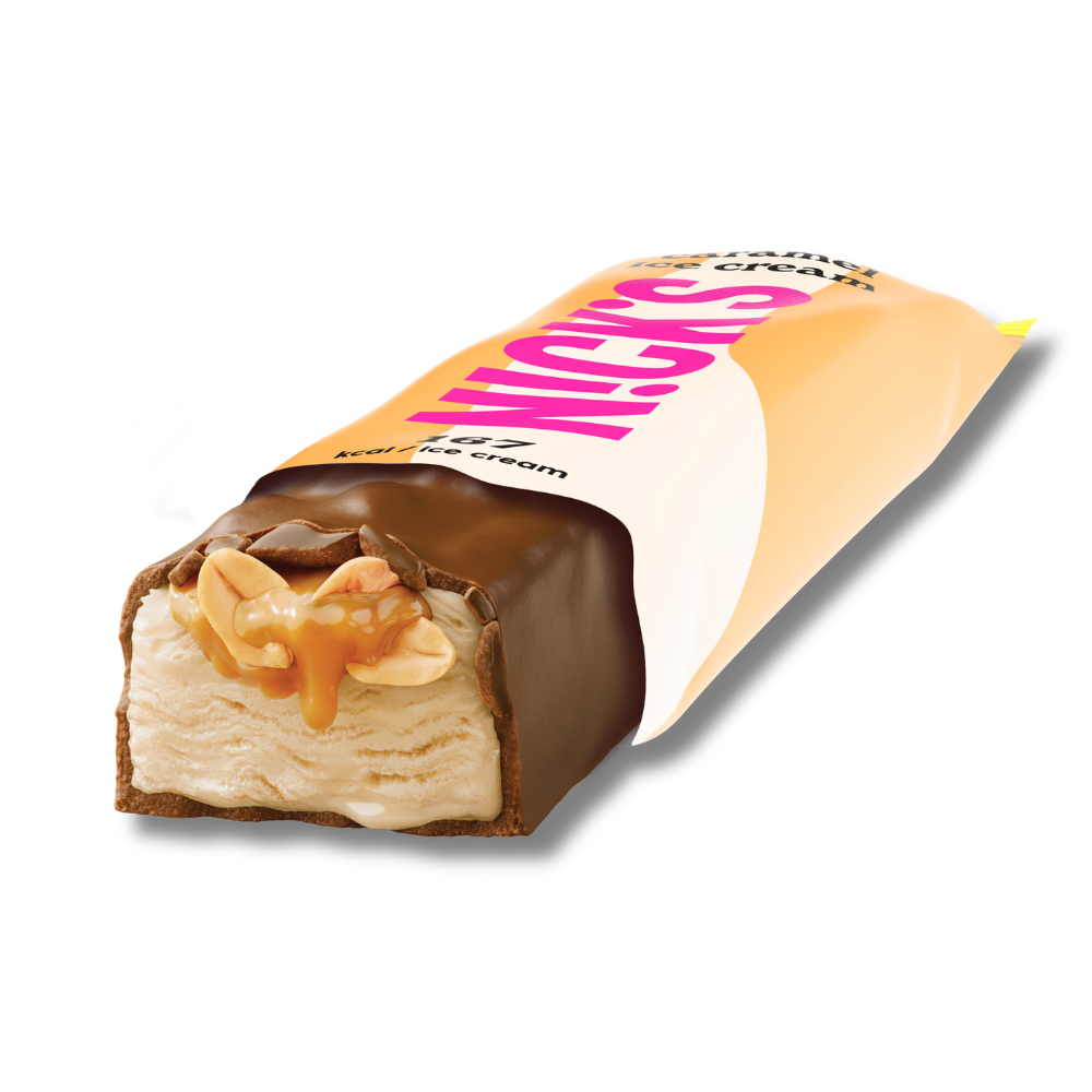 NICK'S Peanuts & Caramel Ice Cream Bar 49g