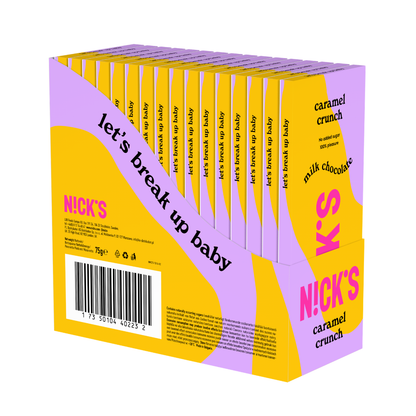 NICK'S Caramel Crunch Milk Chocolate 75g