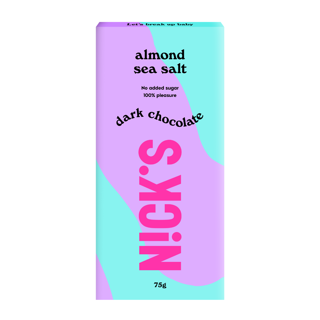 NICK'S Almond Sea Salt Dark Chocolate 75g