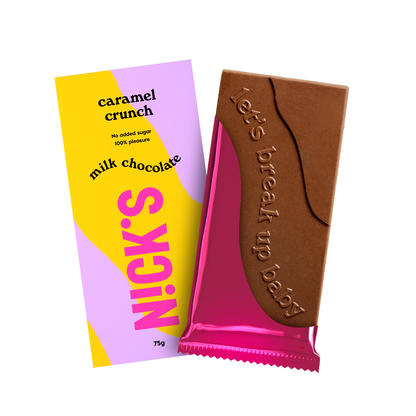 NICK'S Caramel Crunch Milk Chocolate 75g