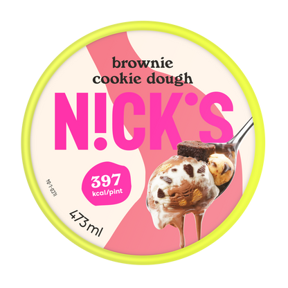 NICK'S Brownie Cookie Dough 473ml