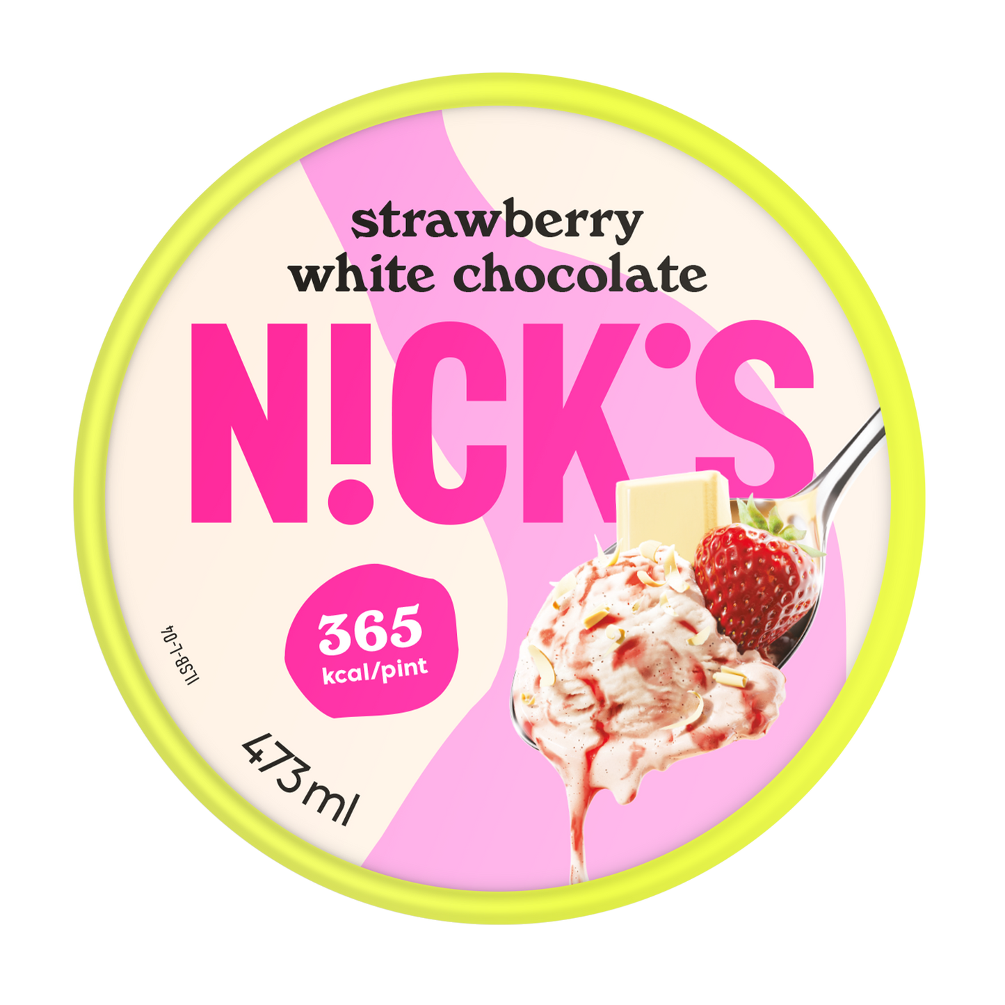 NICK'S Strawberry White Chocolate 473ml