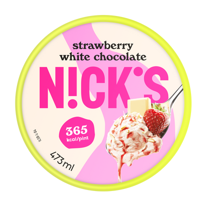 NICK'S Strawberry White Chocolate 473ml