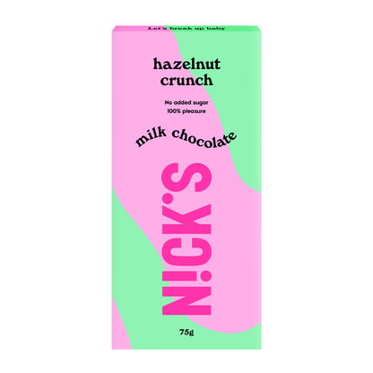 NICK'S Hazelnut Crunch Milk Chocolate 75g