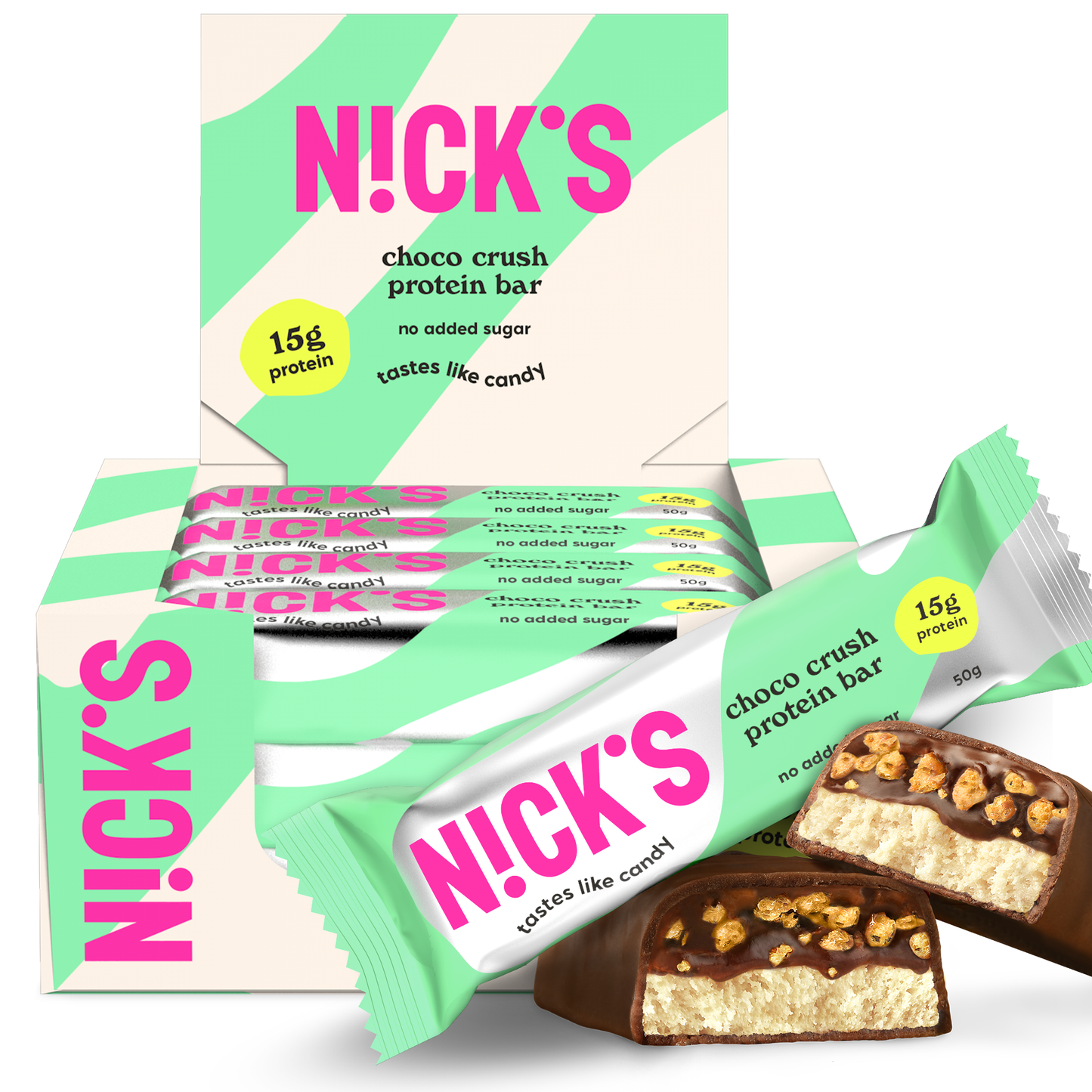 NICK'S Choco Crush Protein Bar 50g
