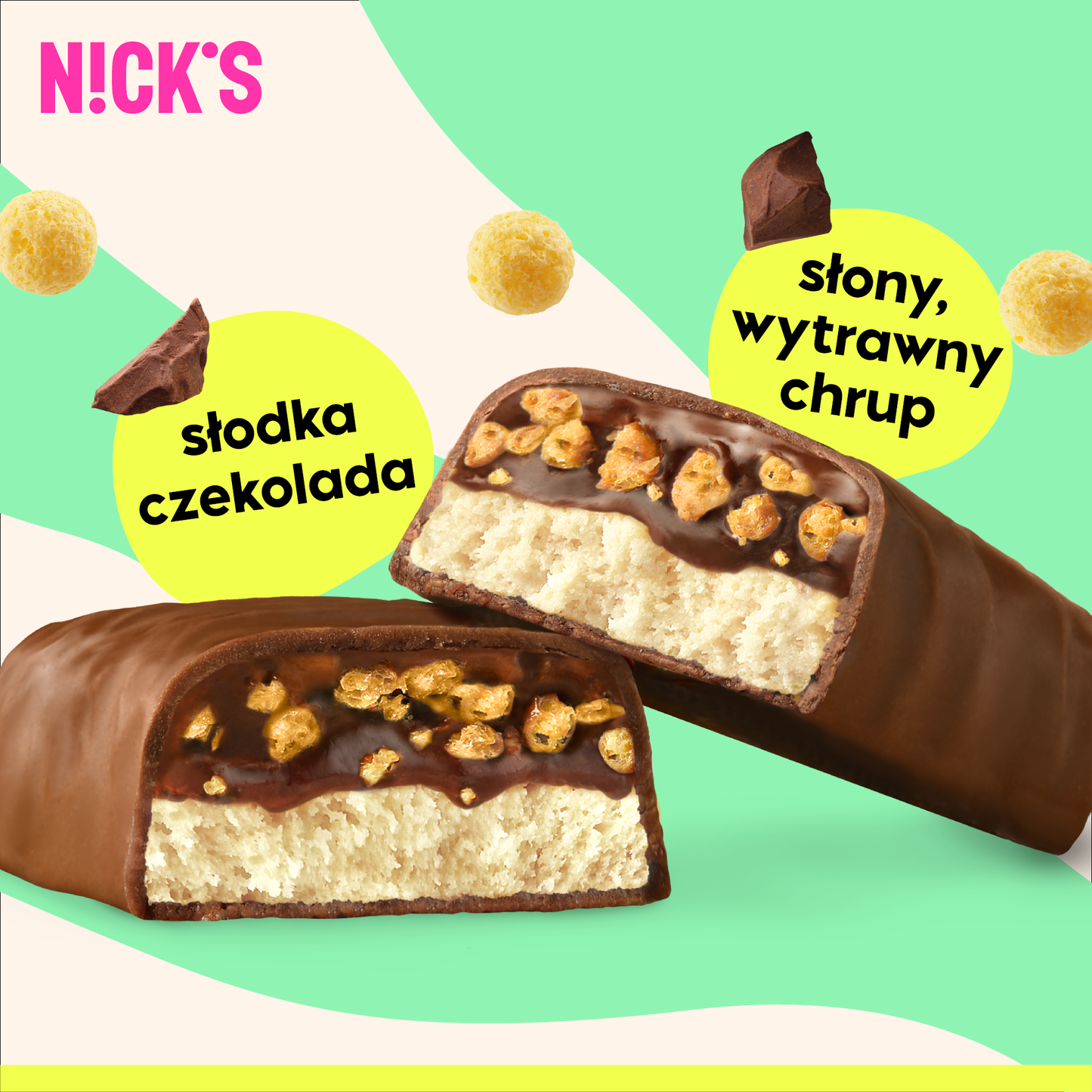 NICK'S Choco Crush Protein Bar 50g