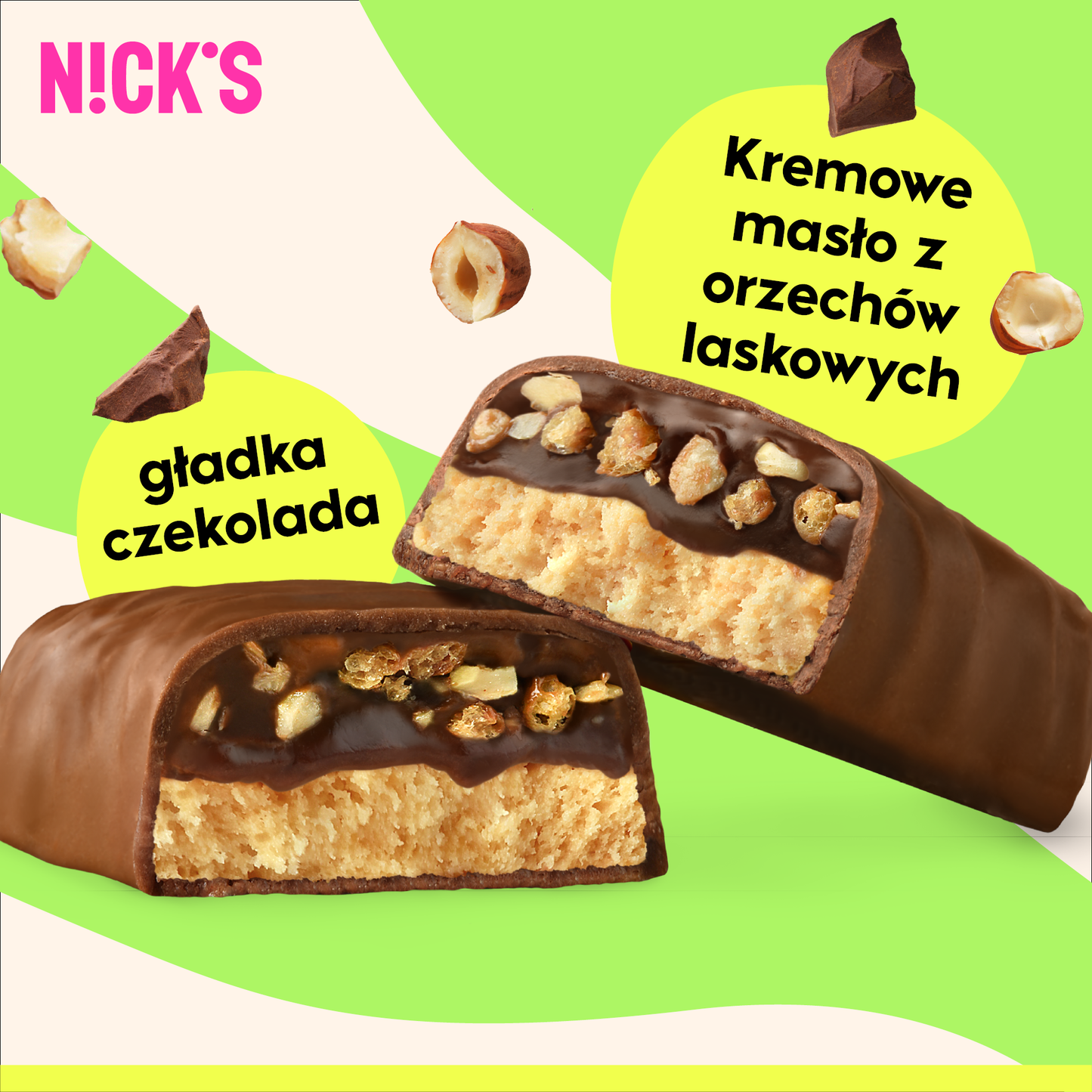 NICK'S Hazelnut Chocolate Protein Bar 50g