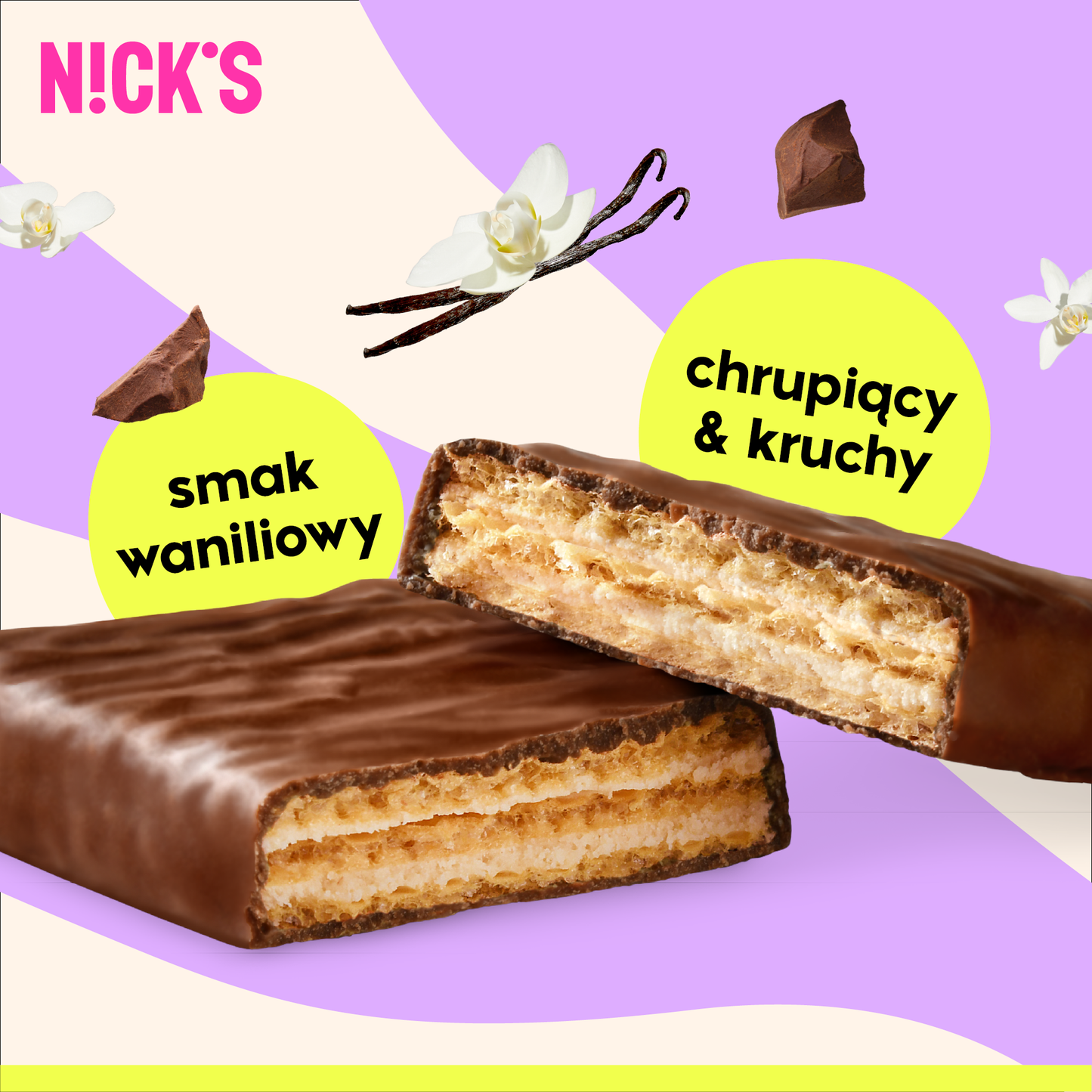 NICK'S Vanilla Protein Wafer 40g