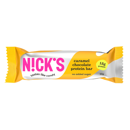NICK'S Caramel Chocolate Protein Bar 50g