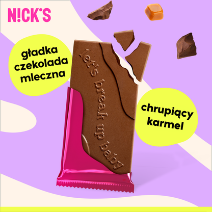 NICK'S Caramel Crunch Milk Chocolate 75g